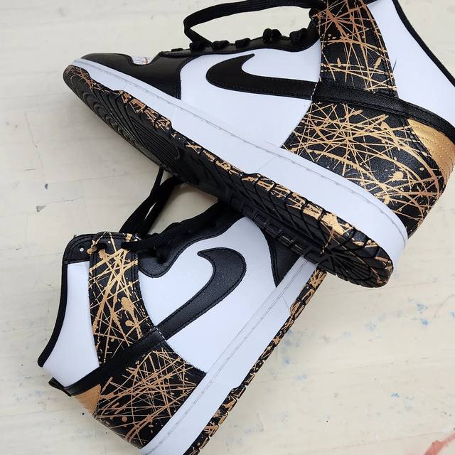 Gold-straw Jordan 1 by OPC Kicks