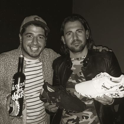 Dimitri Vegas and Like Mike holding OPC customs